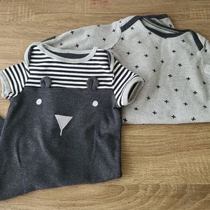 Cloud Island Snap Bottom Infant Sleeper Set of 2